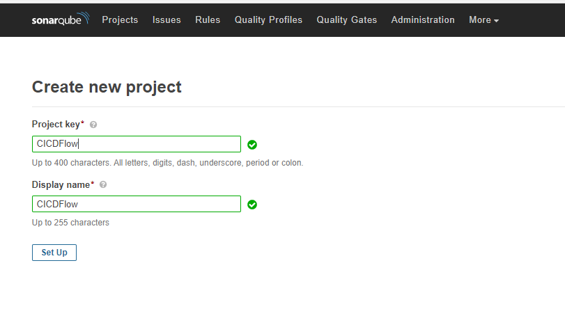 SonarQubeAddProject