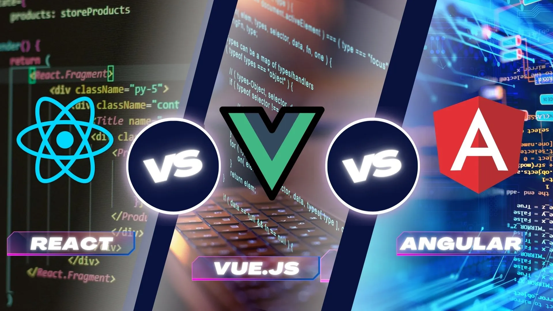 react vs vue vs angular