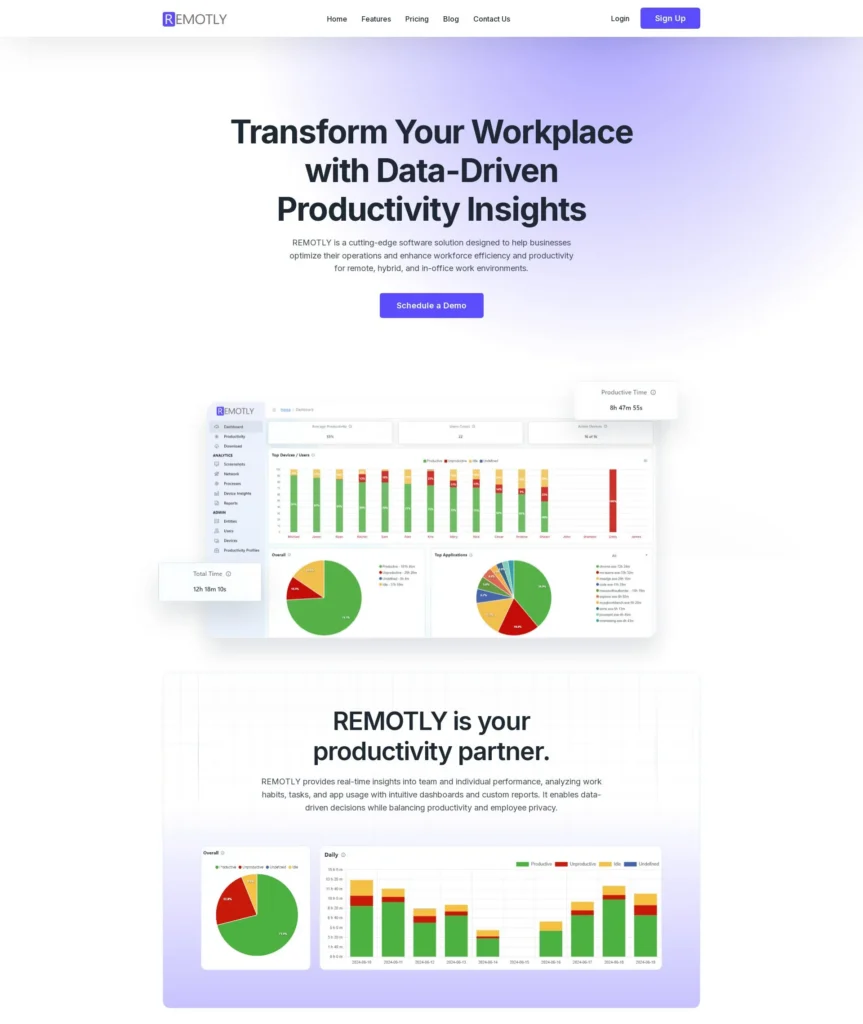Remotly Productivity Insights Platform.webp